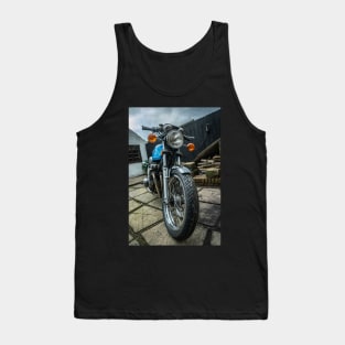 Suzuki GS750 in Blue Tank Top